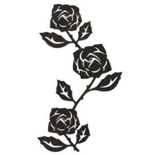 Wall Hangers Black Metal Rose Wall Hanger for Photos and Accessories 