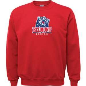  Belmont Bruins Red Youth Logo Crewneck Sweatshirt: Sports 
