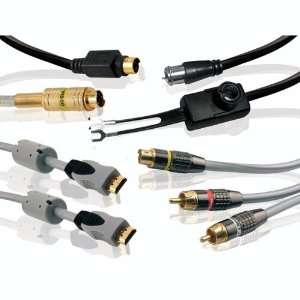   Cable Kit with HDMI, S Video, Audio & Coaxial Cables Electronics