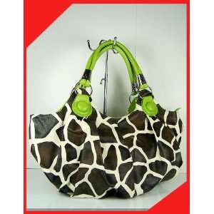   handbag animal print hobo 057 5295 Green tote bag: Home & Kitchen
