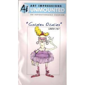  Ballerina Eunice Oldies Rubber Stamp // Art Impressions 