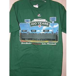 Boston Red Sox Majestic 100 Years Green Monster Fenway Park T Shirt 