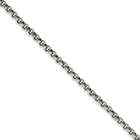 Jewelry Adviser chain bracelets Stainless Steel 8mm Rolo Chain Length 