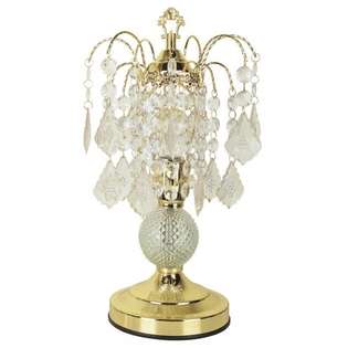 Ore International 3056 Glass Touch Accent Lamp   Gold 