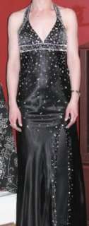 MORI LEE by Madeline Gardner Black Glam PROM DRESS Sz 4 ***  