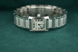 Ladies Cartier Stainless Steel Tank Francaise Small Model W51008Q3 