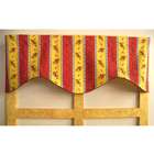  French County Stripe Floral Valance