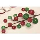   of 12 Sweet Memories Red and Green Wooden Button Christmas Craft Picks