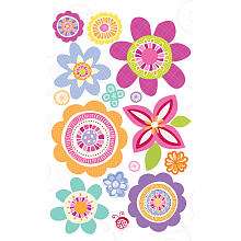   Girl Crafts Floral Stacked Sticker Sheet   Wilton   