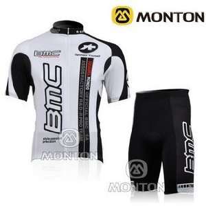  2010 bmc team white&black cycling jersey short suit a077 