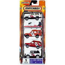 Matchbox 5 Pack Car Set (Colors/Styles Vary)   Mattel   