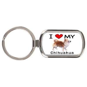  I Love My Chihuahua Key Chain