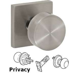  Privacy 2050 knob with square rose in brushed stainless 