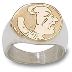  Florida State University Seminole Ring Sz 10 1/2 (Silver 