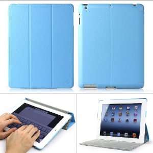  Slim and Lightweight Leather Case Folio (Sky Blue) with Automatic 