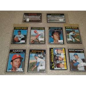  1971 Topps Lot of 10 High Numbers (652   746) EX Sports 