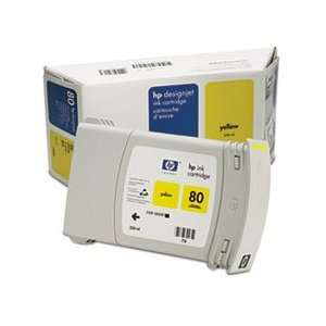   HP HEW C4848A C4848A (HP 80) INK, 2200 PAGE YIELD, YELLOW: Electronics