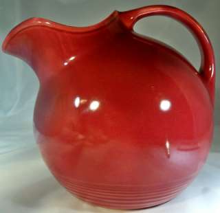HOMER LAUGHLIN HARLEQUIN MAROON SERVICE WATER PITCHER!  