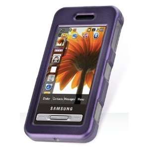  Samsung Finesse R810 Snap On Rubber Cover Case (Purple 