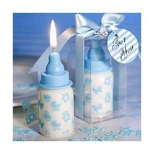 Blue Boy Decorated Bottle Candle Favors:  Home & Kitchen