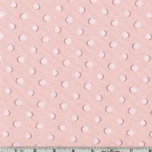  54 Wide Waverly Dotz Petal Pink Fabric By The Yard: Arts 