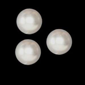  Fashion Button 3/8 Pearlized Balls White By The Each 