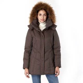   Hooded Down Jacket, Navy, Large Tommy Hilfiger Womens Hooded Down