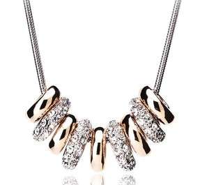Fashion 18 K GP Swarovski crystal necklace pendant 1952  