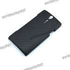 New Black Carbon Fiber Case Cover for SONY Ericsson Xperia S / Arc HD 