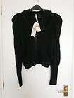   Couture Cashmere Hooded Zip Sweater Small Black NWT NEW with tags