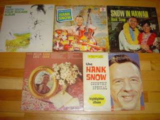 HANK SNOW 5 LP LOT ALBUM VINYL COLLECTION Records  