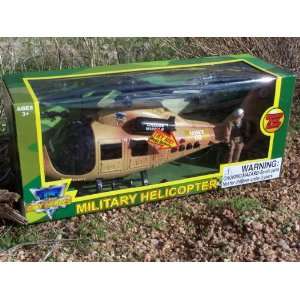   MILITARY TOY HELICOPTER   SOUND AND LIGHT + Bonus Action Figure!: Toys