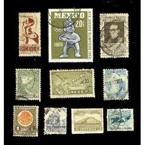  Lot of Mexico (10) Stamps 