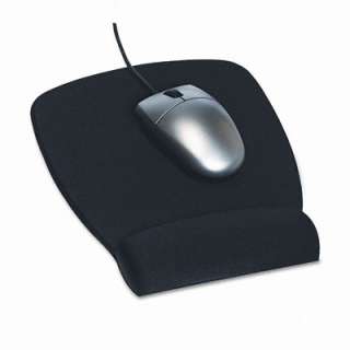3M Foam Mouse Pad w/Wrist Rest, Nonskid Base, 6 7/8 x 8 5/9, Black 