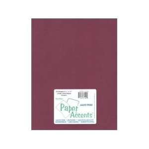  Paper Accents Cardstock 8.5x11 Linen Chianti  80lb 25 Pack 