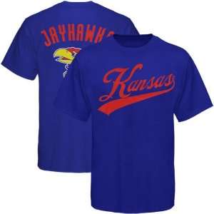    Kansas Jayhawks Royal Blue Blender T shirt