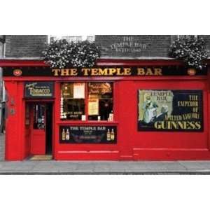 Temple Bar Guinness Dublin Ireland Beer Travel Poster 24 x 36 inches 