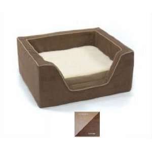  Small Memory Foam Square Beds   Peat/Coffee
