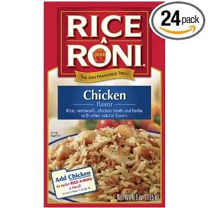 Rice A Roni Chicken, Lower Sodium, 6.9 Ounce Boxes (Pack of 24)