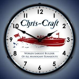  Chris Craft Runabout Lighted Wall Clock