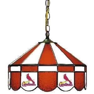 St Louis Cardinals 16 Inch Diameter Stained Glass Pub Light