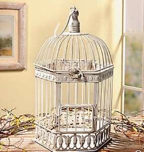   Birdcage Decoration Metal Tabletop Plant or Candle Holder ~New~  