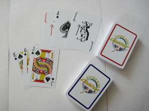 100% plastic playing cards 31mm poker size casino logo  
