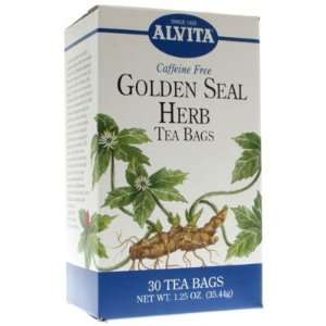 Alvita Teas   Goldenseal Herb Tea 30 Tea: Grocery & Gourmet Food