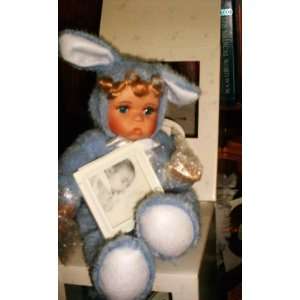  Blue Musical Bunnie Doll with Frame: Baby