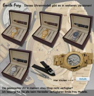 Emile Frey GERMANY, automatic calendar watch, IP gold  
