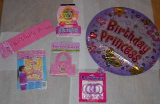 Girl Princess Birthday Party Favors   Pink Purple + FREE SHIPPING 