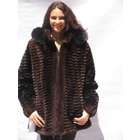   wool cashmere with fox trim fur vest furs sizemed women s fur vest