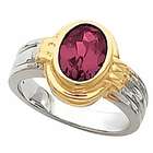 Gems is Me Sterling Silver and 14K Yellow Gold Spessartite Garnet Ring