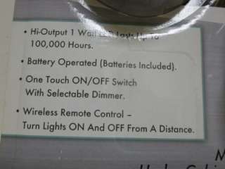 NEW! Lumen Remote Controlled Hi Output LED Spotlights 3 Pack Battery 